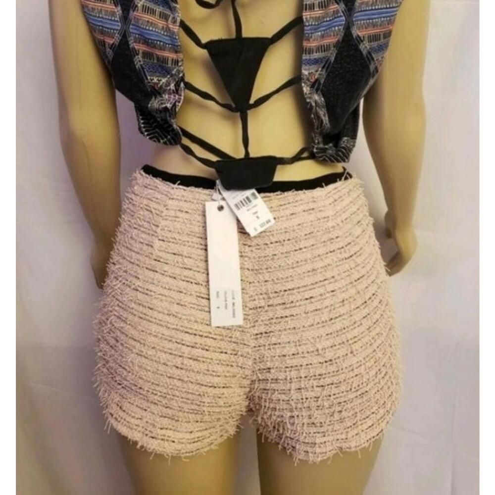 Millau pink polyester Women's Hot shorts pants eyelashes Sz S NEW $132 /B10